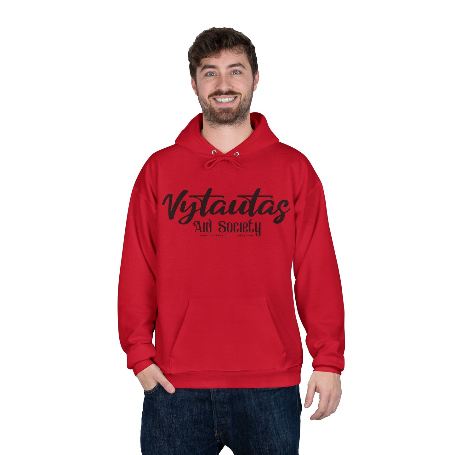 Vytautas Aid Society Hoodie — Simple Script Logo Pullover