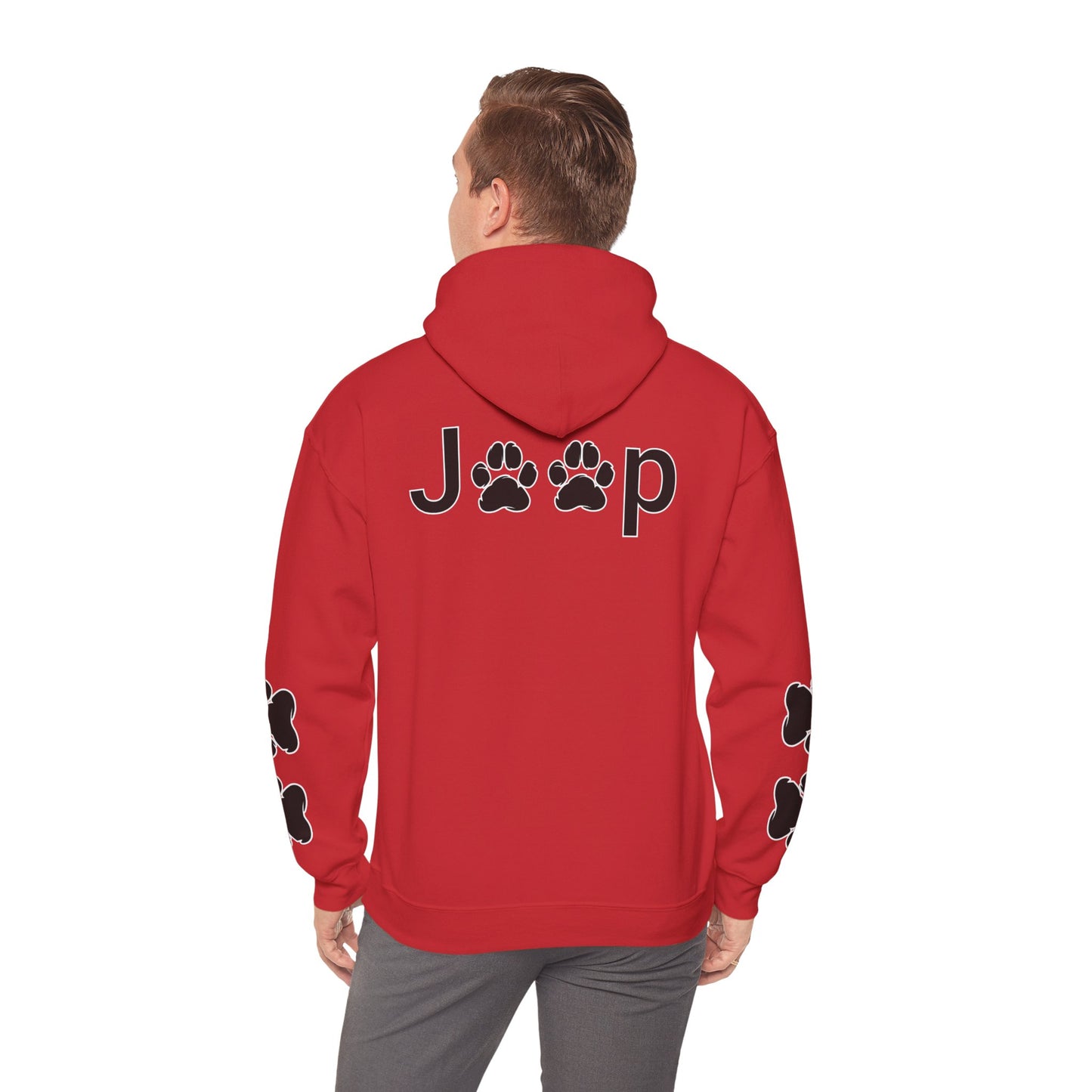 Jeep Paw Print Hoodie — Cute Paw Logo Pullover for Dog & Jeep Lovers