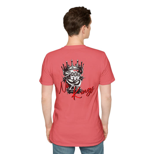 T-Shirt — 'No Kings' Skull Crown Graphic Tee
