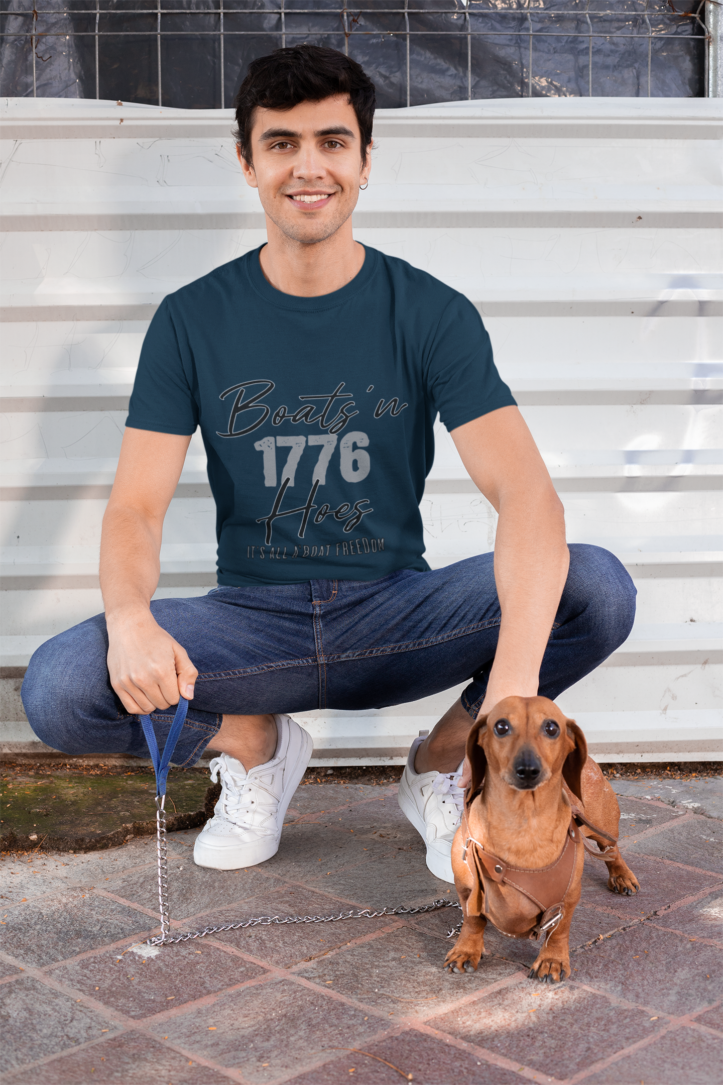 Boats'N Hoes 1776 Unisex Cotton Crew Tee