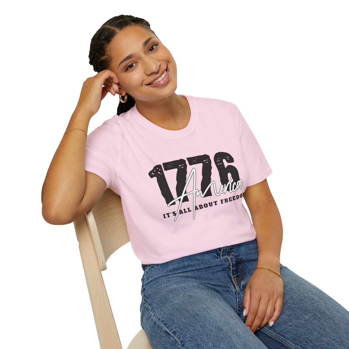 1776 America "It's All About Freedom" T-Shirt