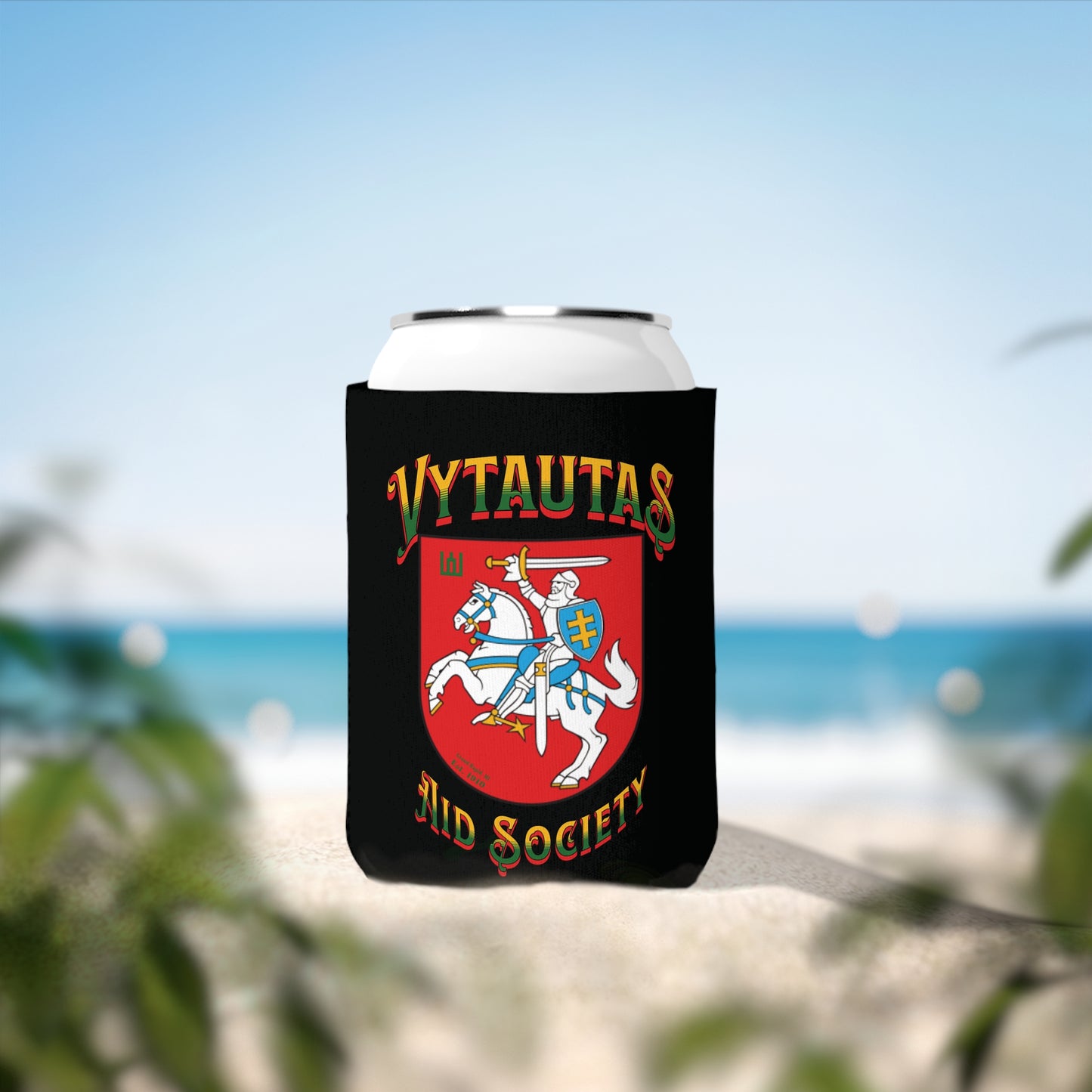Can Cooler - Vytautas Aid Society Shield Design