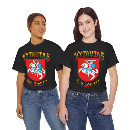 Vytautas Aid Society T‑Shirt — Lithuanian Coat of Arms 1 Graphic Tee
