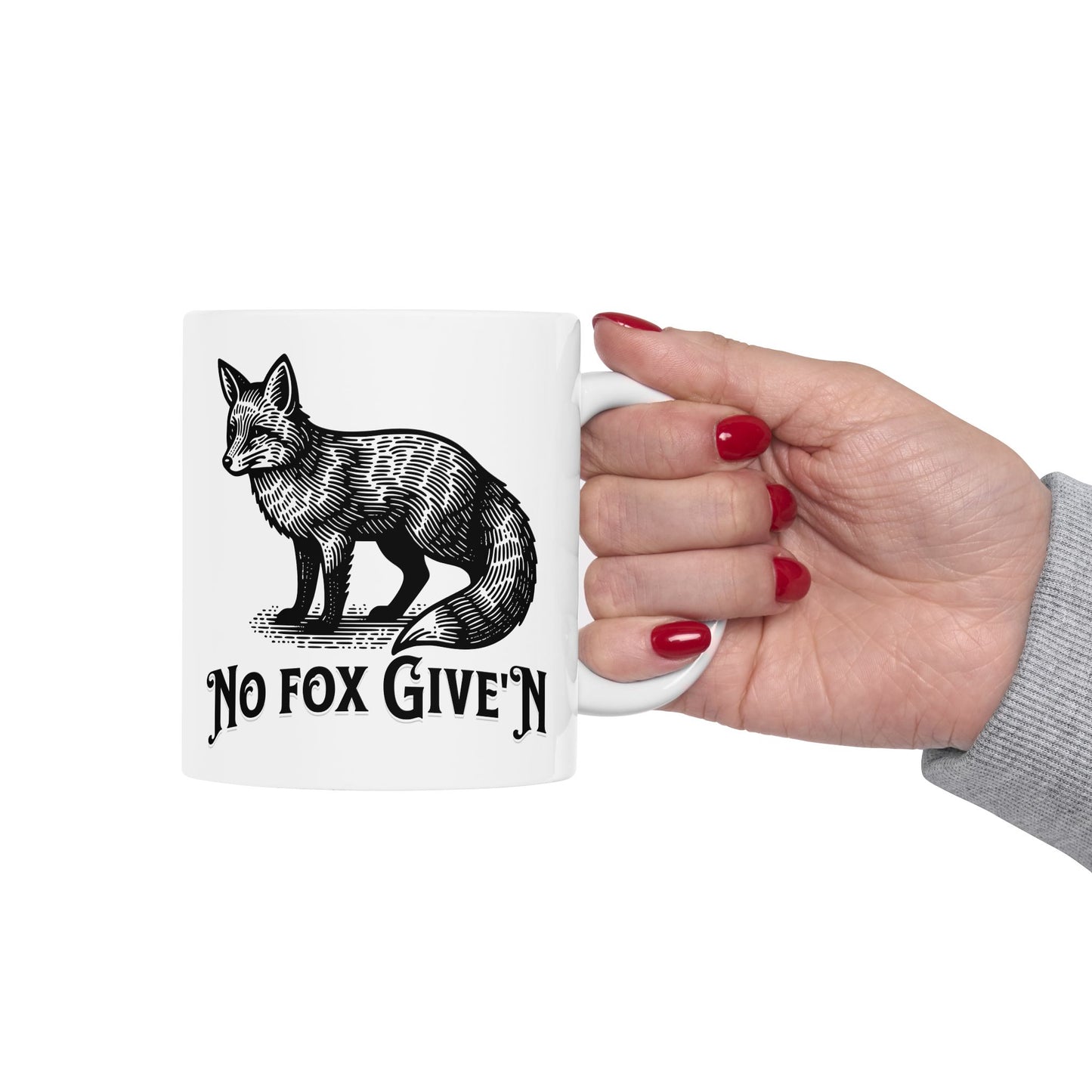 No Fox Ceramic Mug, (11oz, 15oz)