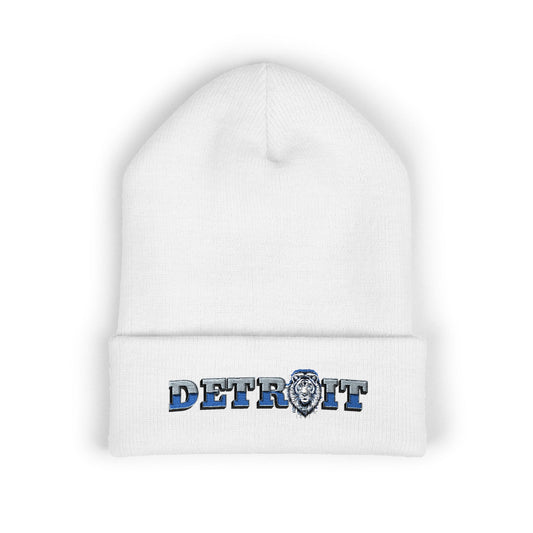 Detroit Lions Football Cuffed Embroidered Beanie Fan Gear
