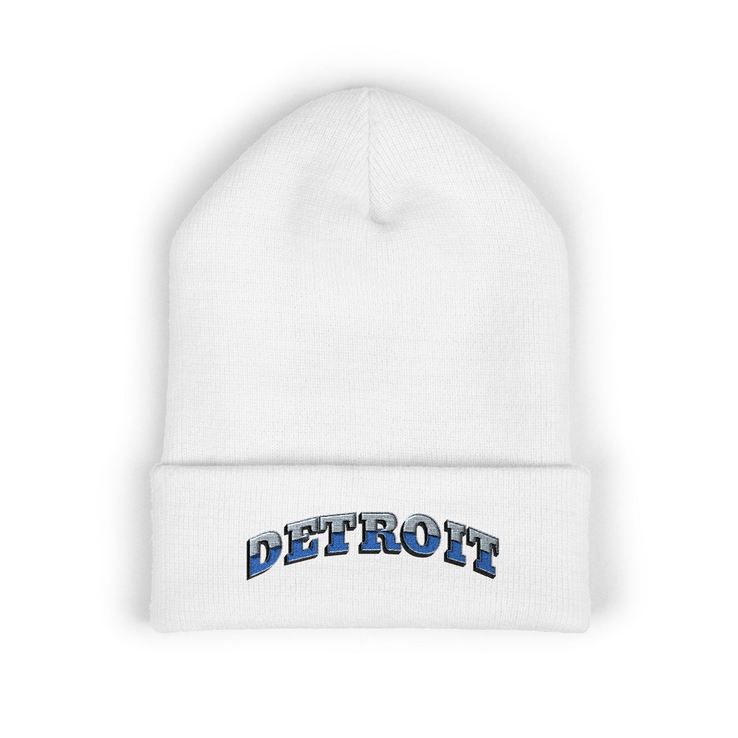 Detroit Lions Football Cuffed Embroidered Beanie Fan Gear