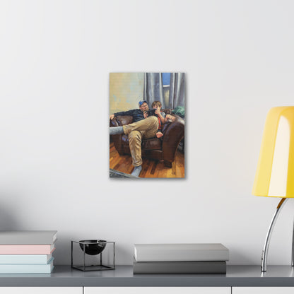 Custom Family Portrait Canvas Print — Stretched 0.75"