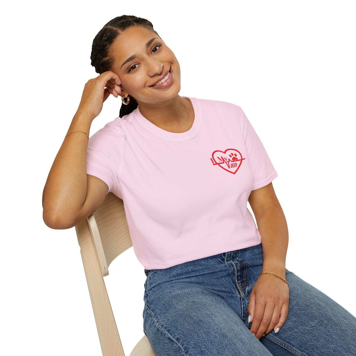 Jeep Heartbeat T-Shirt — Jeep Life Heart EKG Logo Tee