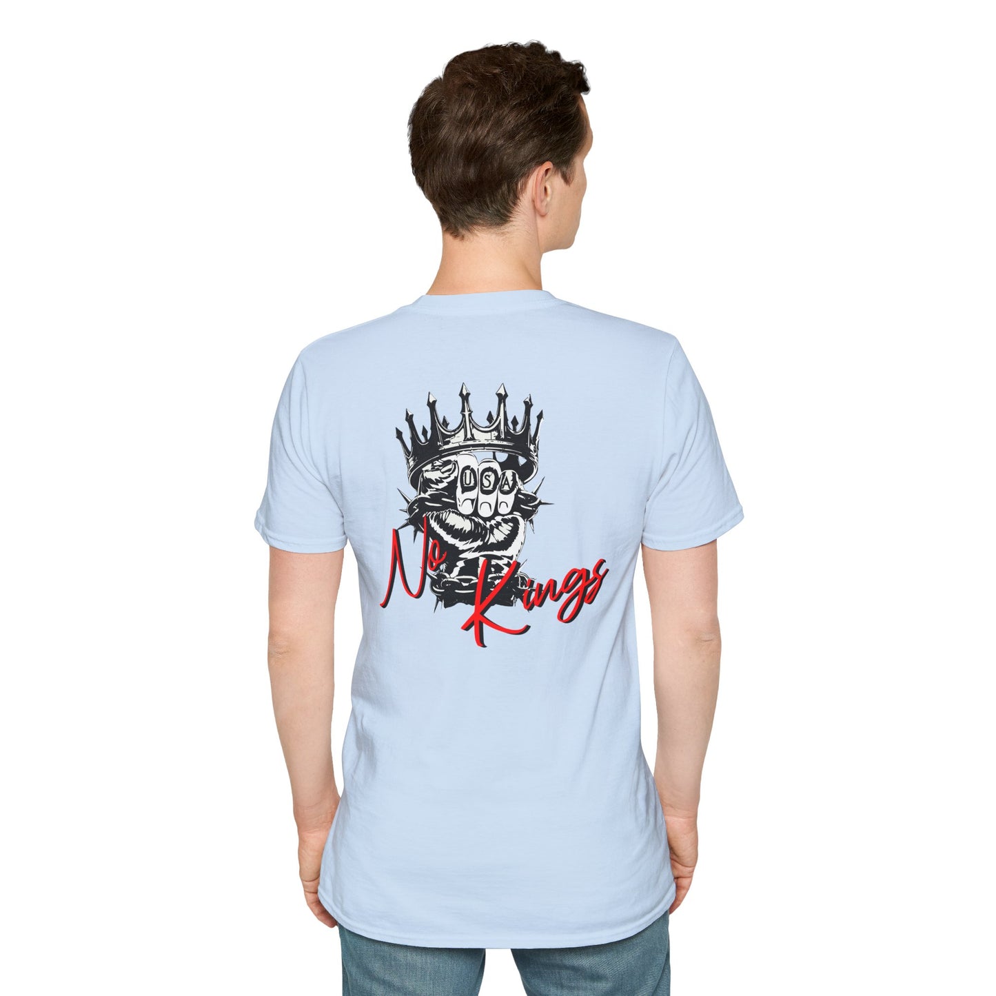 T-Shirt — 'No Kings' Skull Crown Graphic Tee