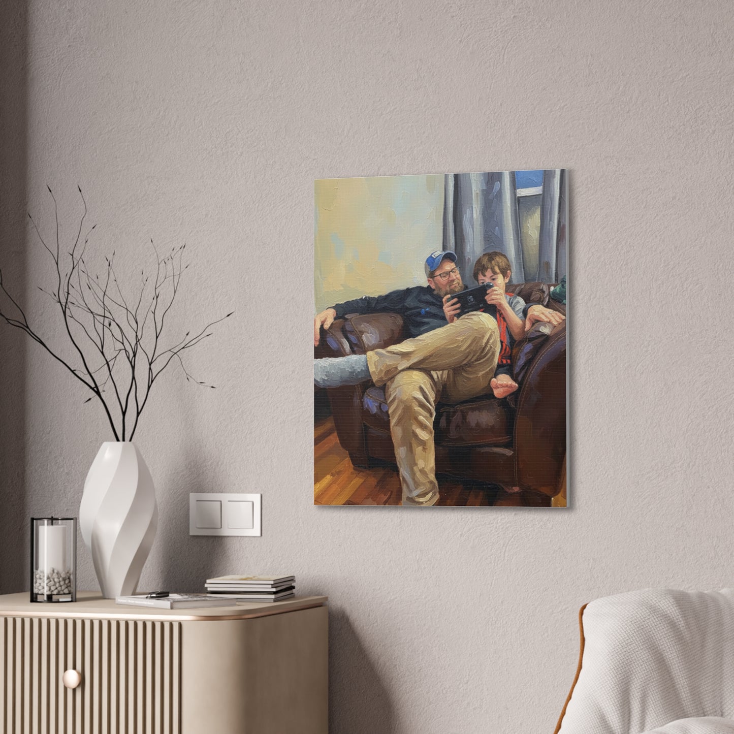 Custom Family Portrait Canvas Print — Stretched 0.75"