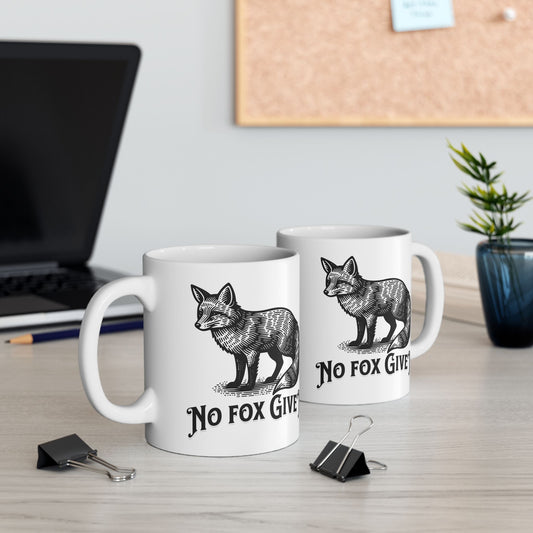 No Fox Ceramic Mug, (11oz, 15oz)