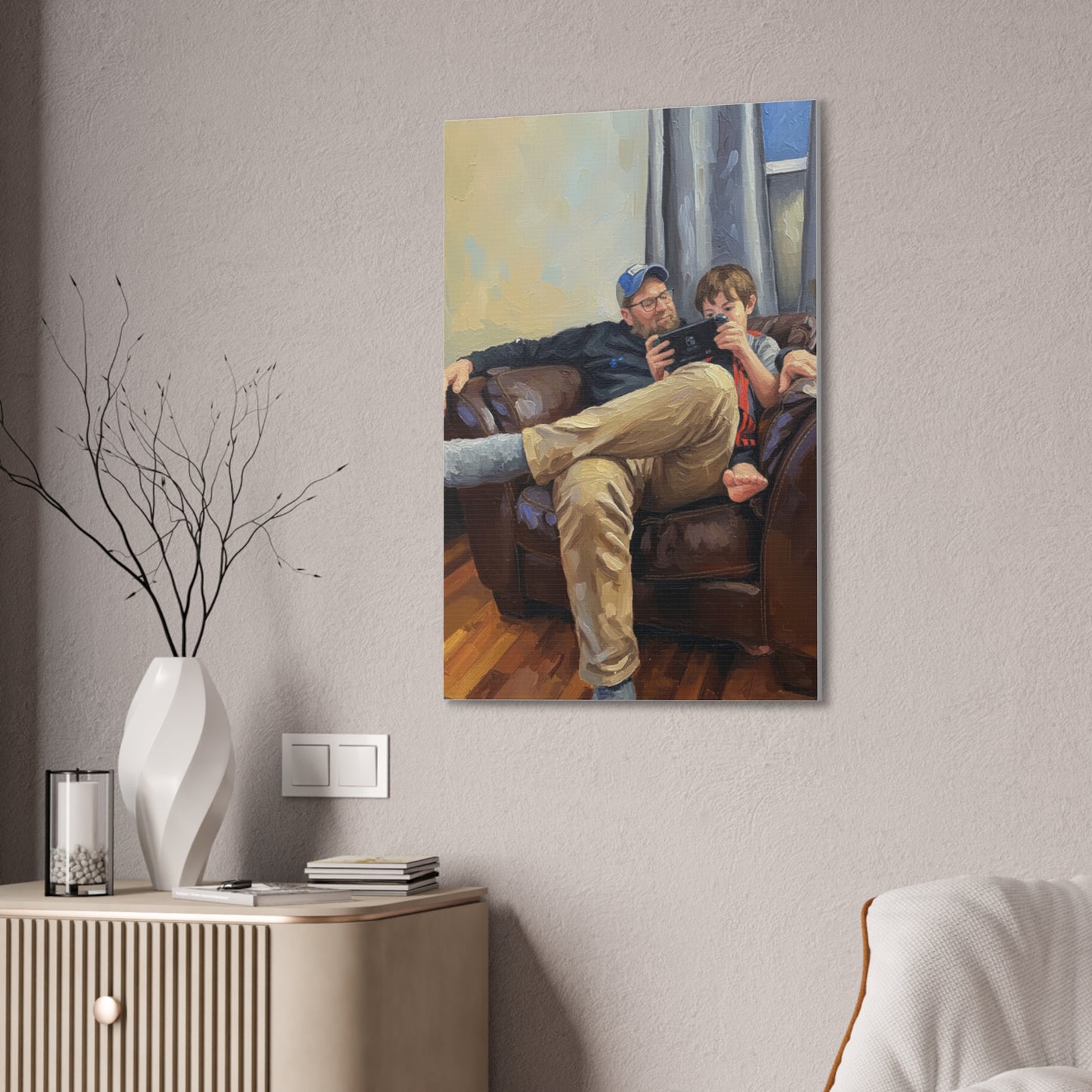 Custom Family Portrait Canvas Print — Stretched 0.75"
