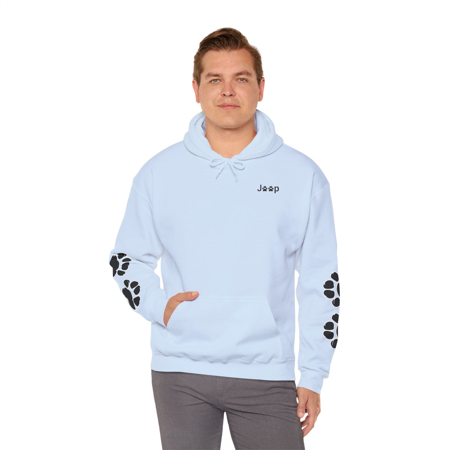 Jeep Paw Print Hoodie — Cute Paw Logo Pullover for Dog & Jeep Lovers