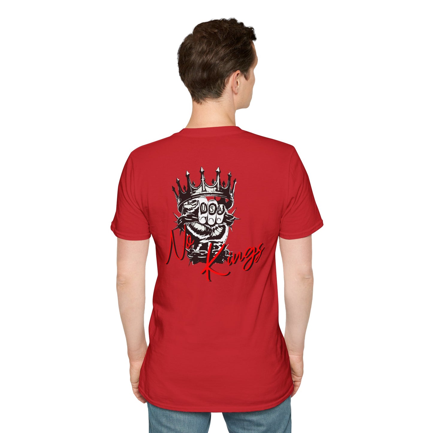 T-Shirt — 'No Kings' Skull Crown Graphic Tee