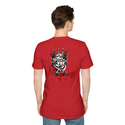 T-Shirt — 'No Kings' Skull Crown Graphic Tee