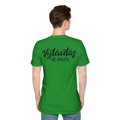 Vytautas Aid Society T-Shirt — Minimal Script Logo Tee