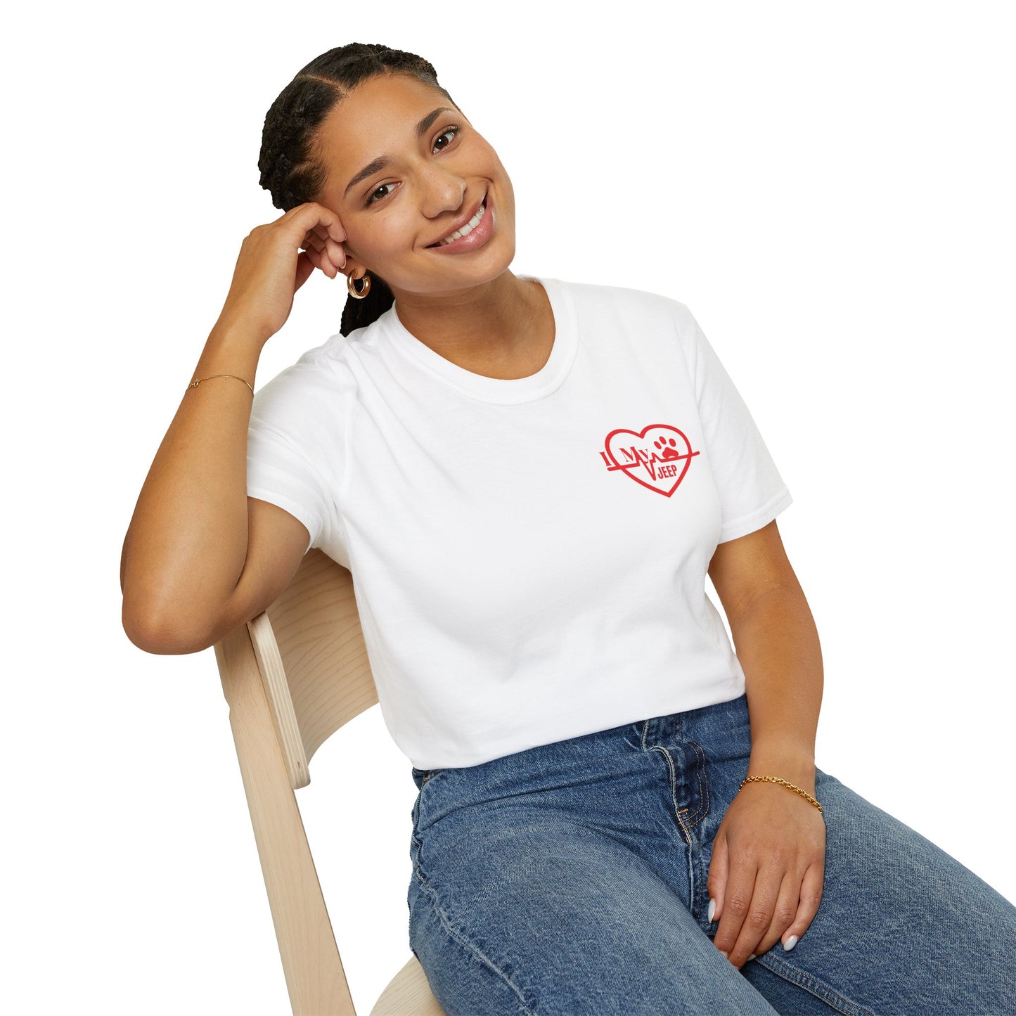 Jeep Heartbeat T-Shirt — Jeep Life Heart EKG Logo Tee