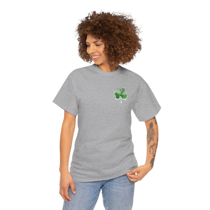 Shamrock Paint-Splash Tee — Green St. Patrick's Day Clover T-Shirt