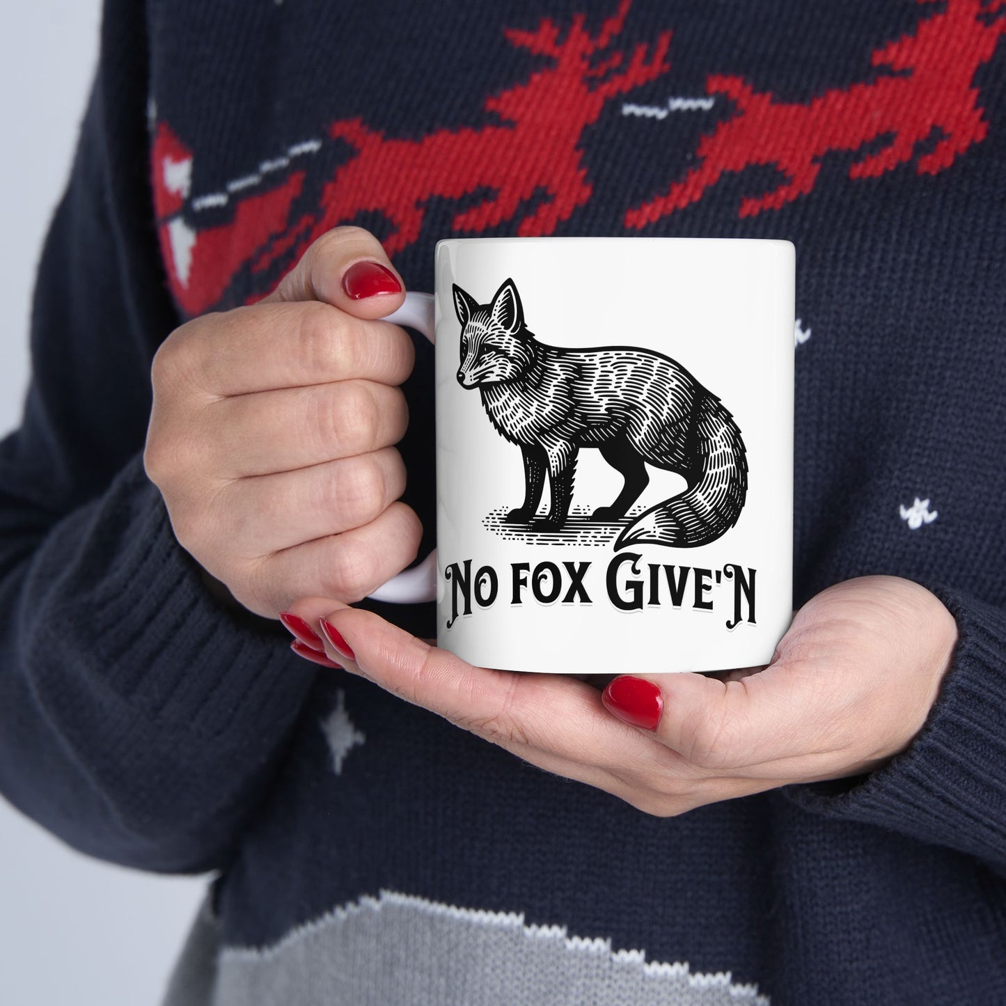 No Fox Ceramic Mug, (11oz, 15oz)