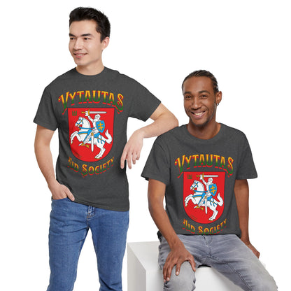 Vytautas Aid Society T‑Shirt — Lithuanian Coat of Arms 1 Graphic Tee