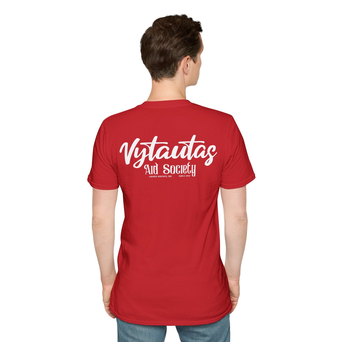 Vytautas Aid Society T-Shirt — Minimal Script Logo Tee