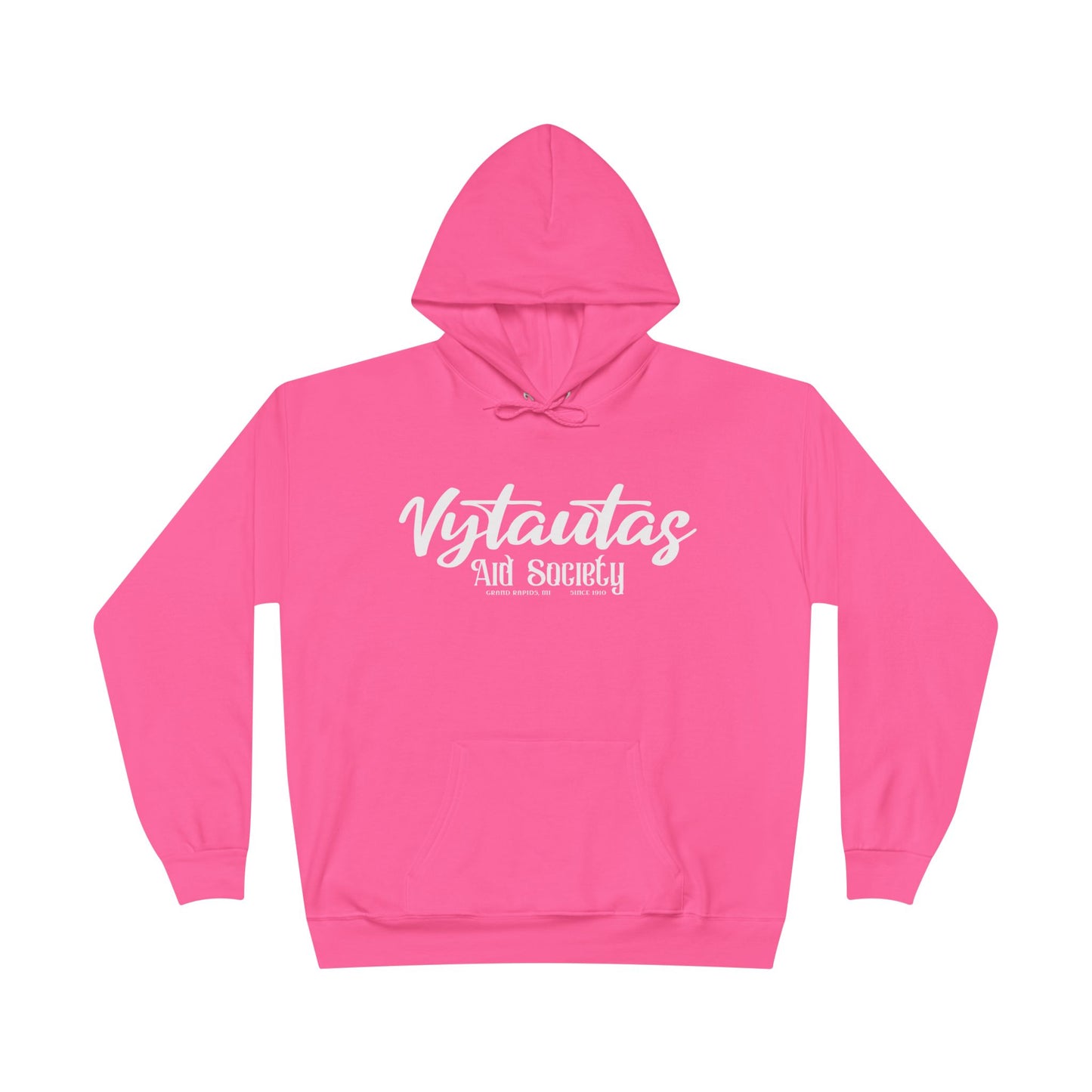 Vytautas Aid Society Hoodie — Simple Script Logo Pullover