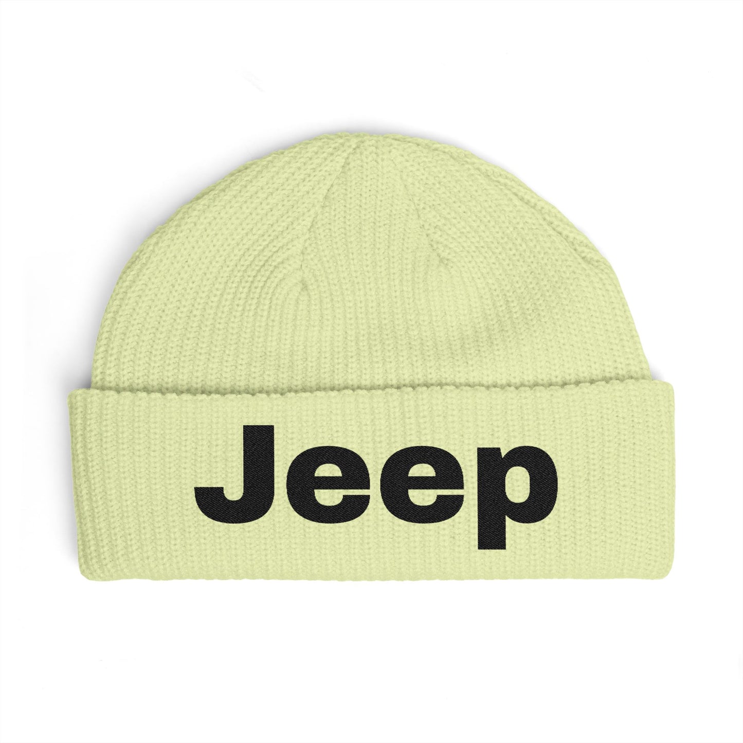Jeep Cuff Beanie — Embroidered Logo Knit Hat for Jeep Fans