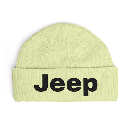 Jeep Cuff Beanie — Embroidered Logo Knit Hat for Jeep Fans