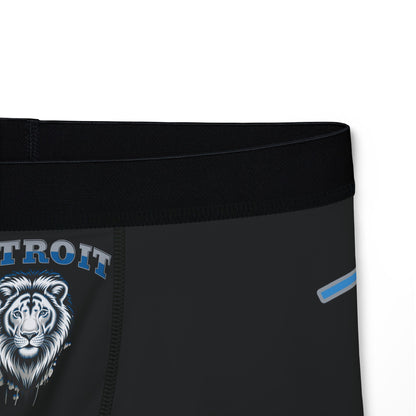 Detroit Lions Men's Boxers - AOP, Funny Gift for Sports Fans, Comfort Wear, Game Day Apparel, Unique Men's Underwear