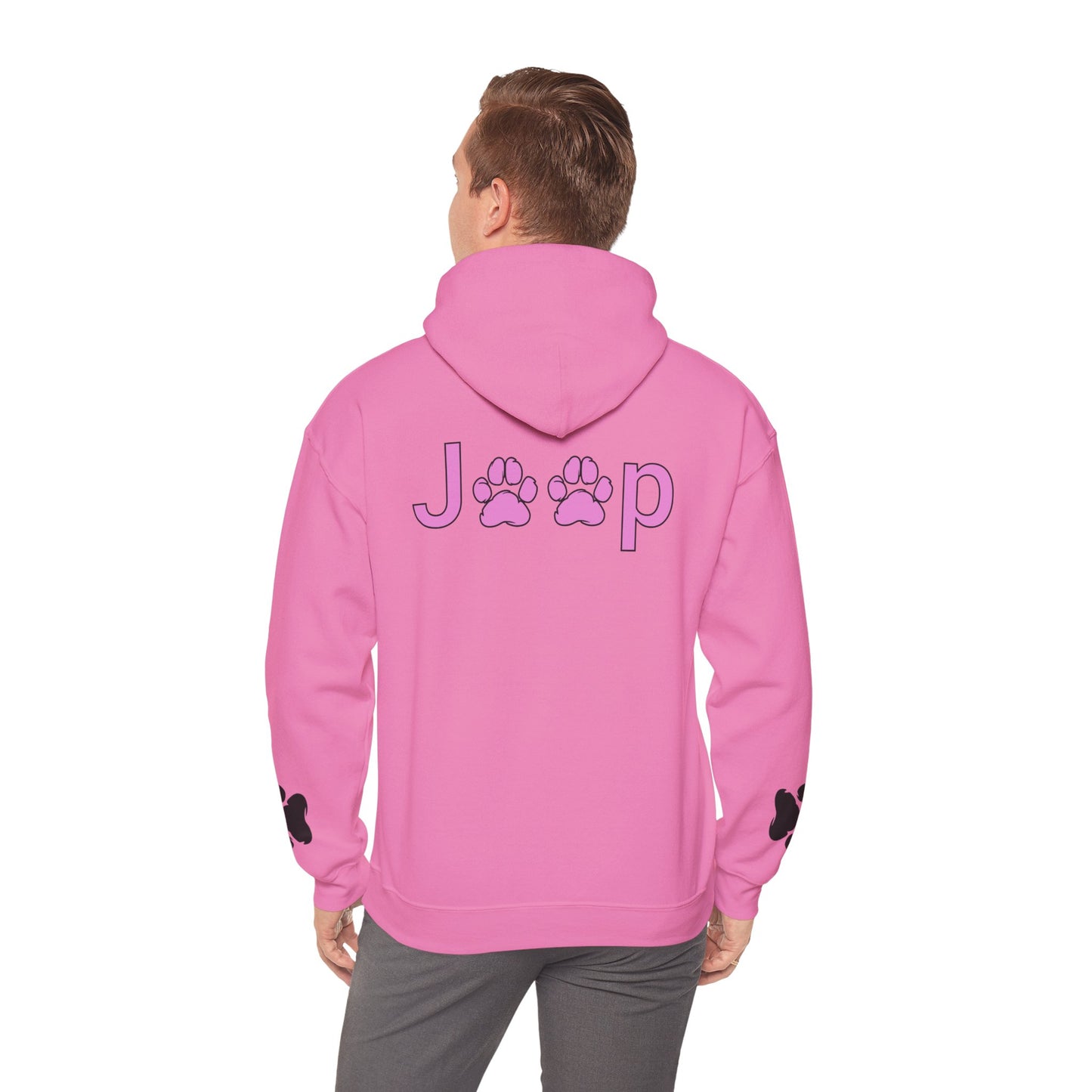 Jeep Paw Print Hoodie — Cute Paw Logo Pullover for Dog & Jeep Lovers