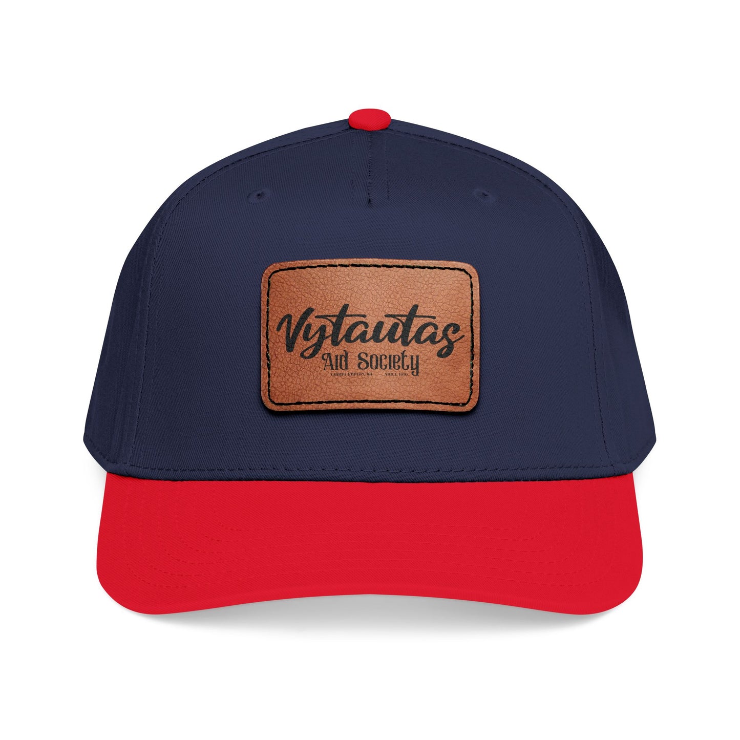 Leather Patch Baseball Cap — Vytautas Aid Society