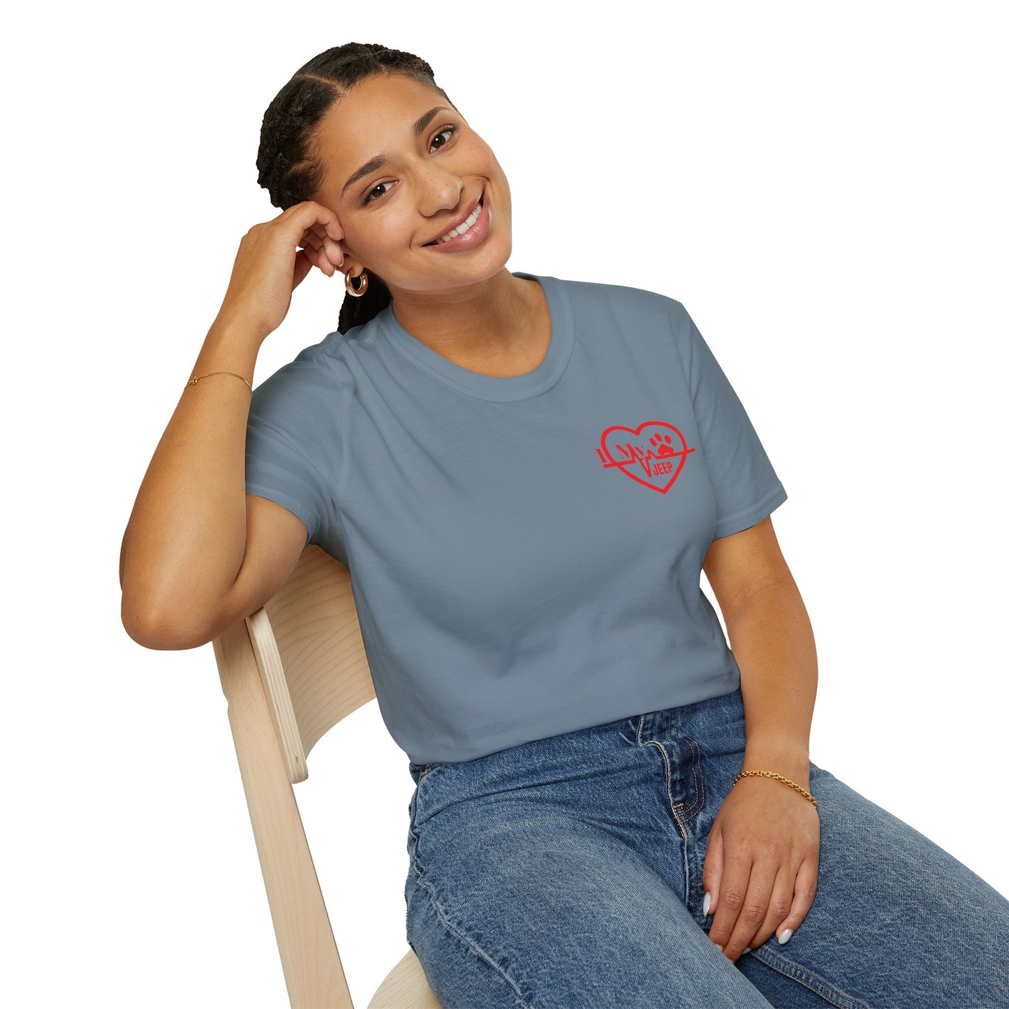 Jeep Heartbeat T-Shirt — Jeep Life Heart EKG Logo Tee