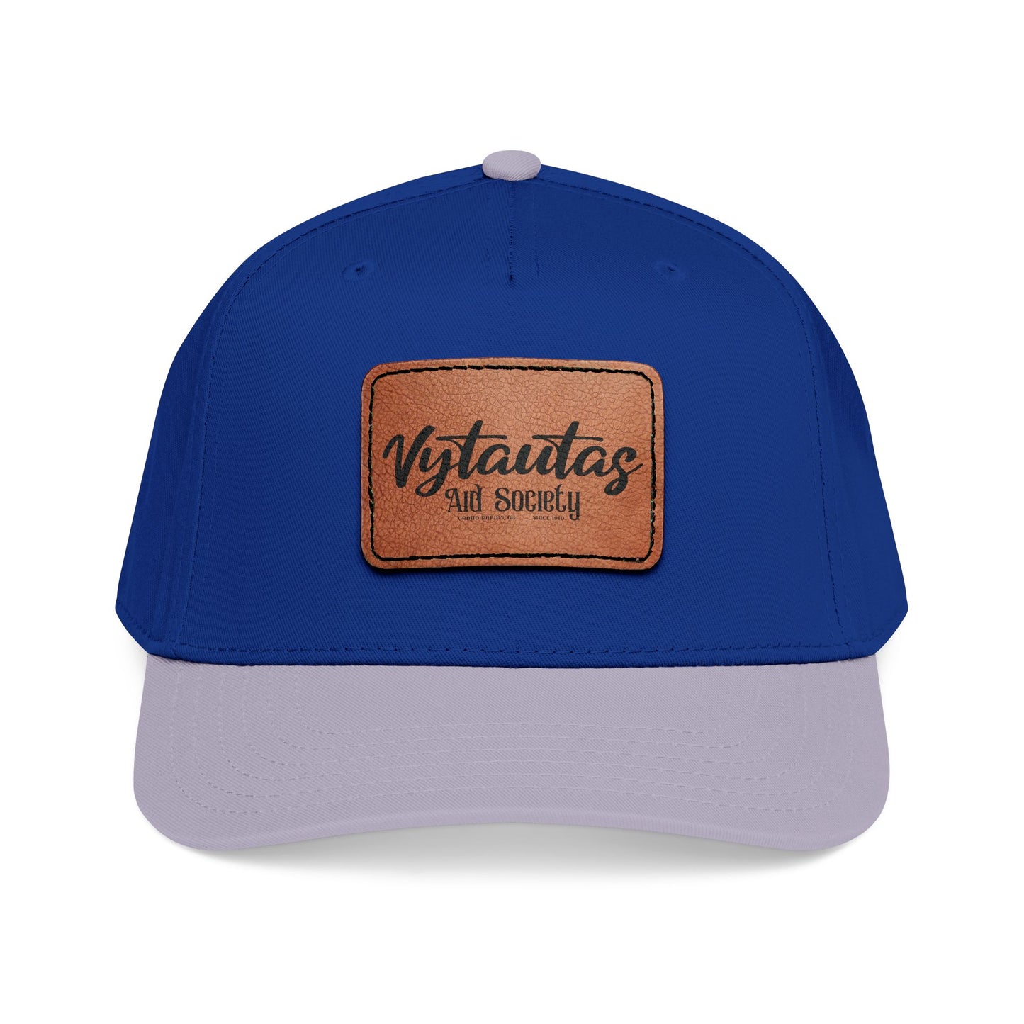 Leather Patch Baseball Cap — Vytautas Aid Society