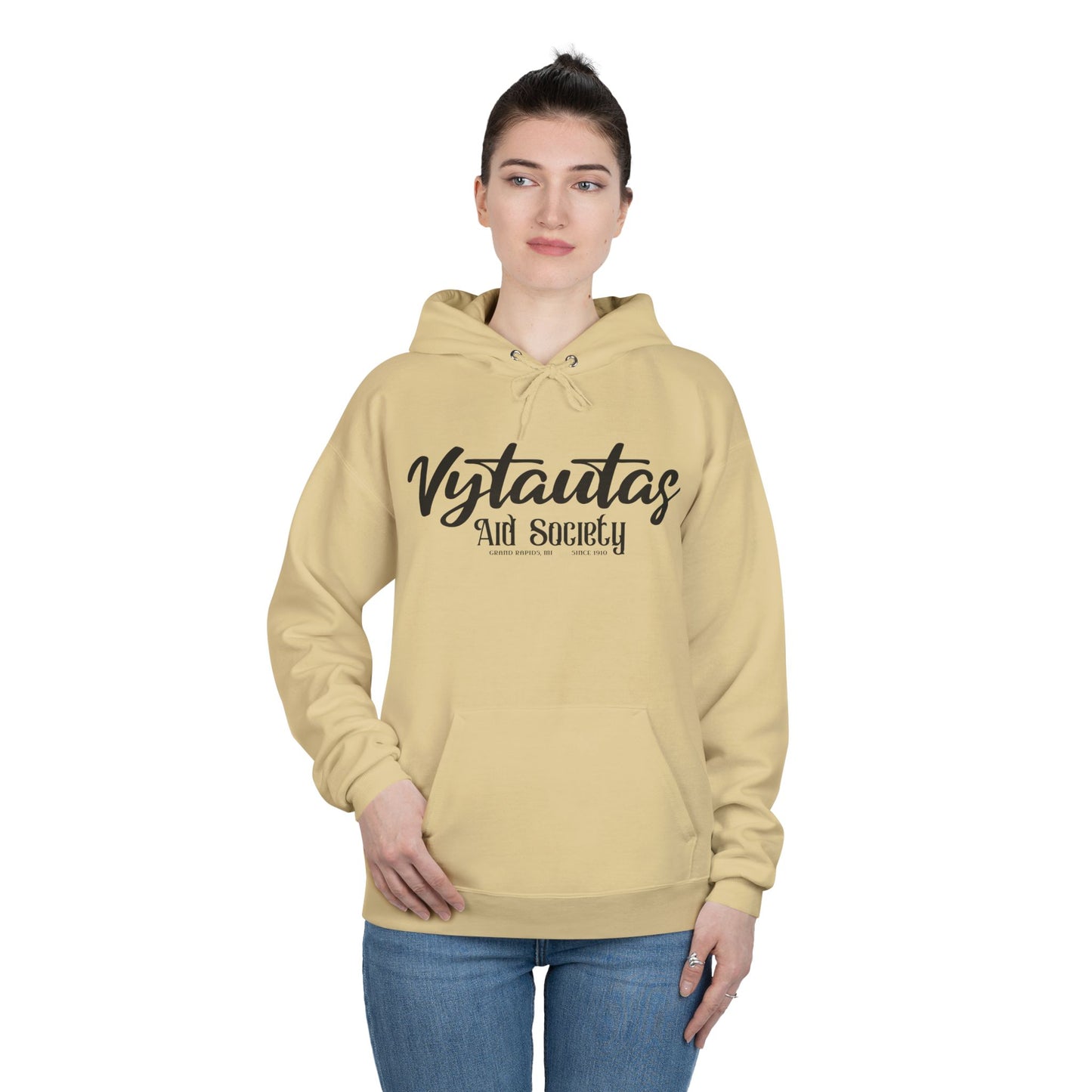 Vytautas Aid Society Hoodie — Simple Script Logo Pullover