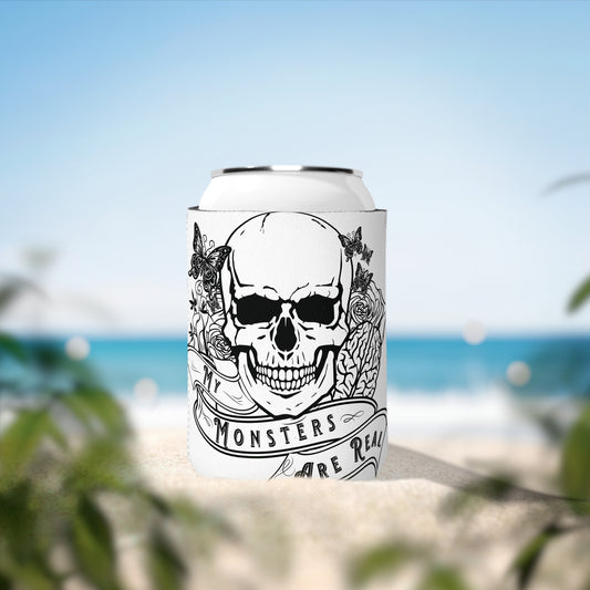 Skull 'My Monsters Are Real' Can Cooler Sleeve