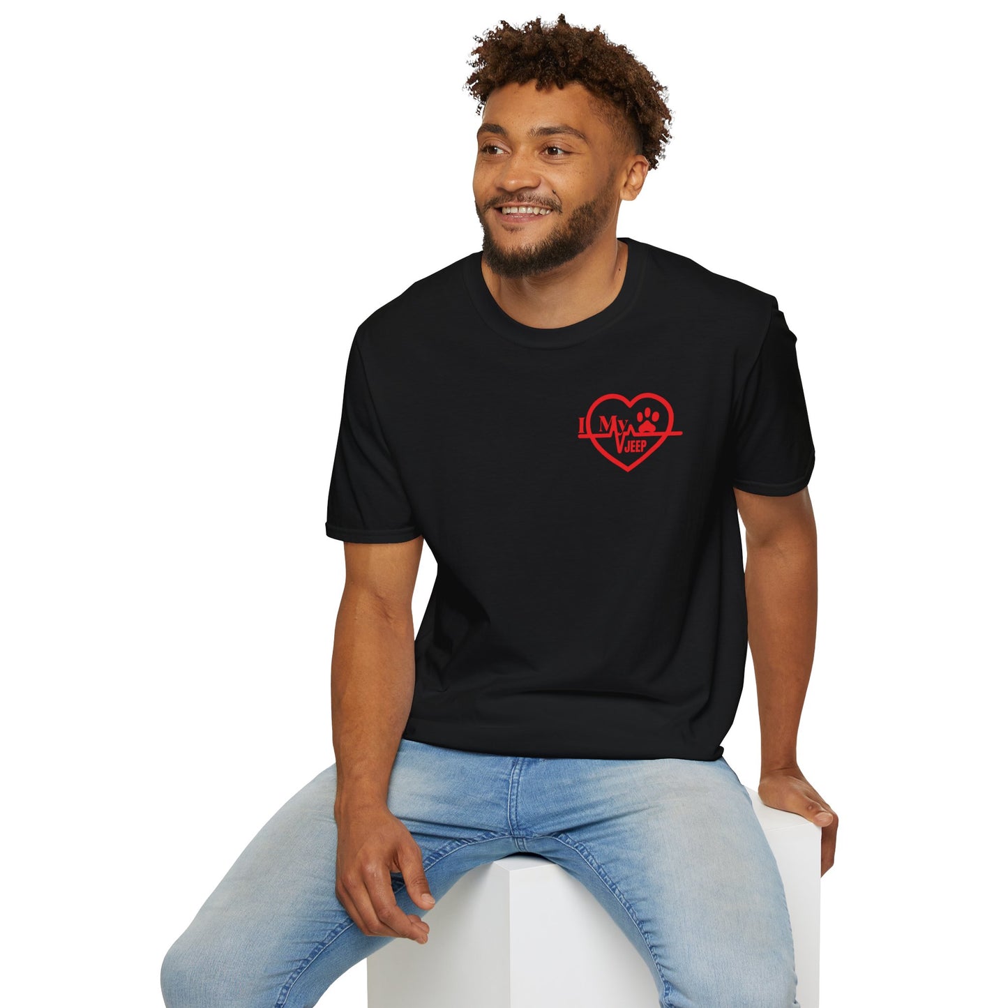 Jeep Heartbeat T-Shirt — Jeep Life Heart EKG Logo Tee