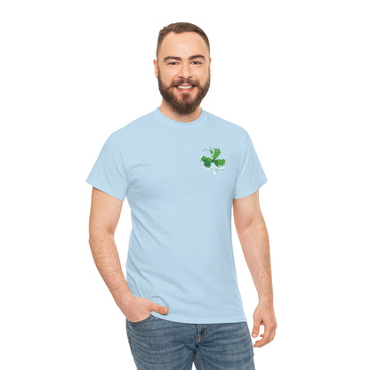 Shamrock Paint-Splash Tee — Green St. Patrick's Day Clover T-Shirt