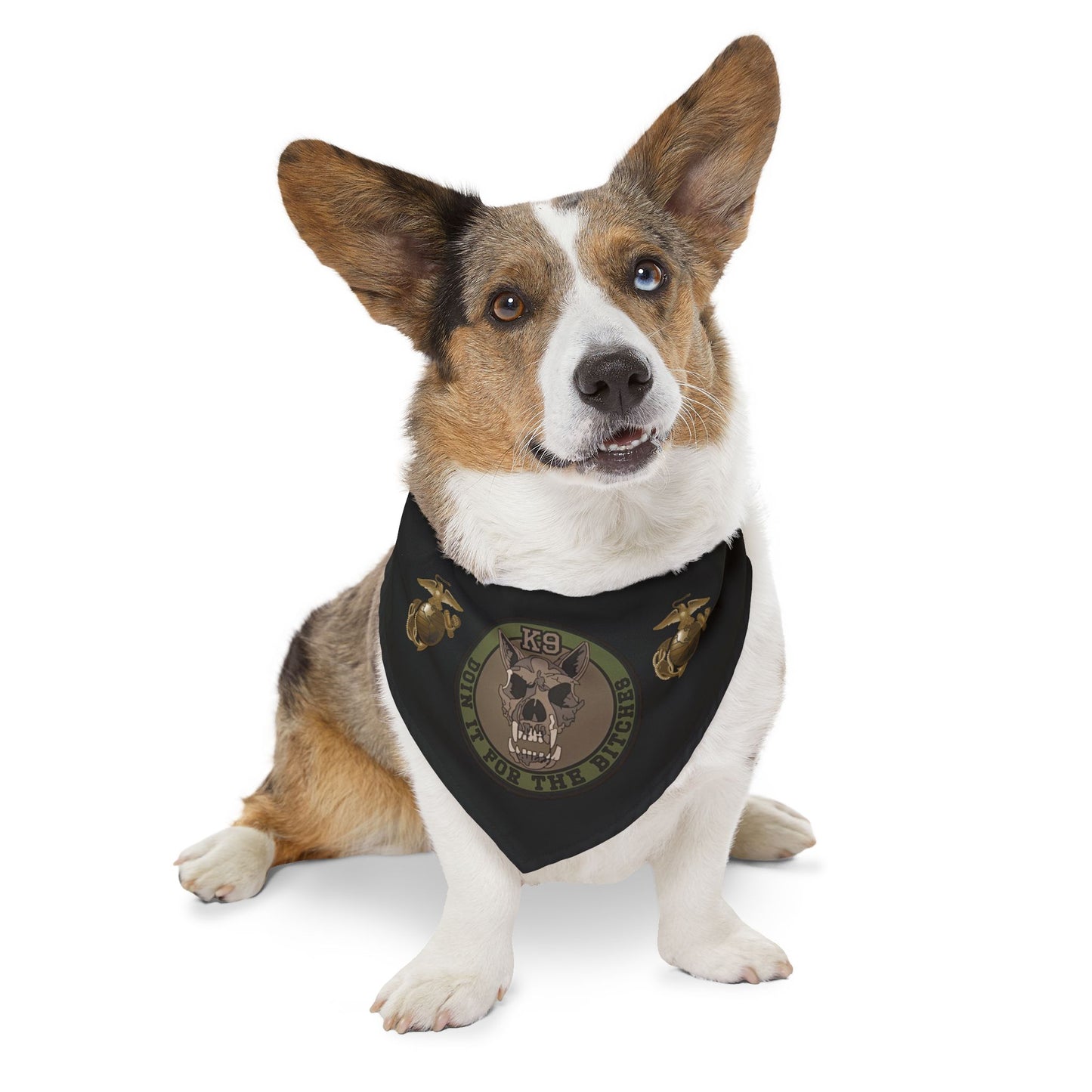 K9 Warrior Pet Bandana Collar fur babies- Stylish Military-Inspired Dog Accessory