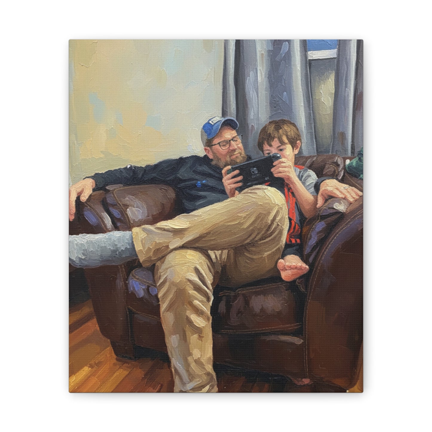 Custom Family Portrait Canvas Print — Stretched 0.75"