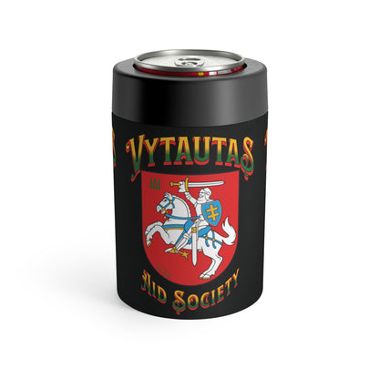 Vytautas Can Holder Black — Vytautas Aid Society Shield Cooler