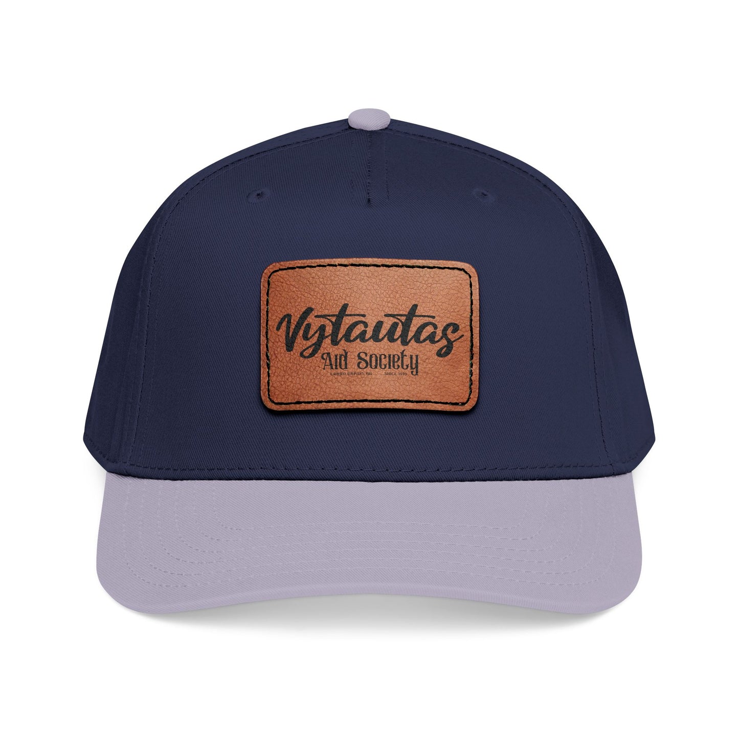 Leather Patch Baseball Cap — Vytautas Aid Society