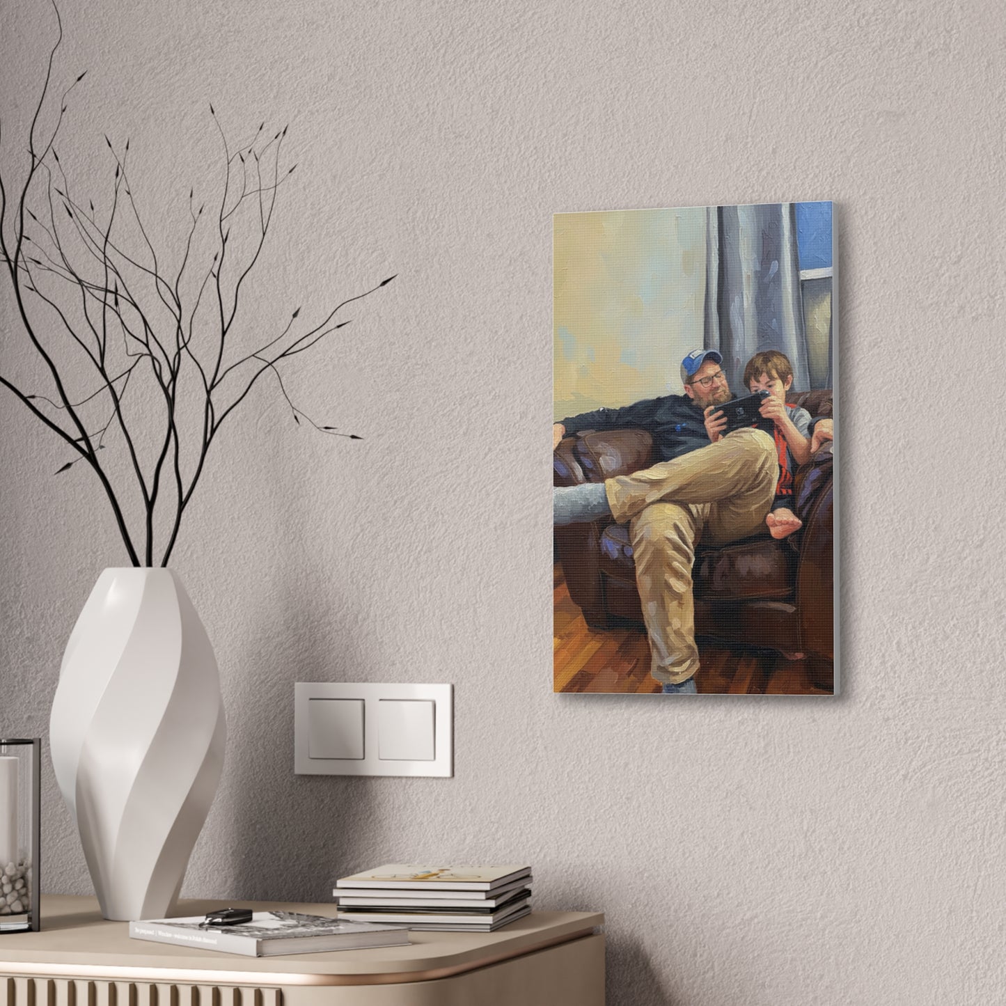 Custom Family Portrait Canvas Print — Stretched 0.75"