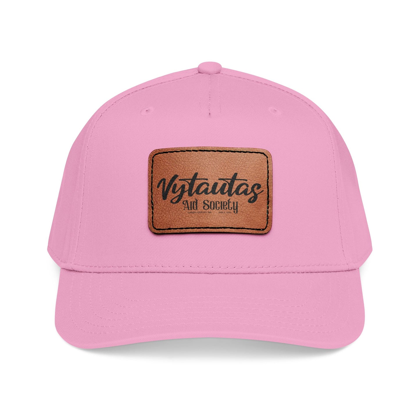 Leather Patch Baseball Cap — Vytautas Aid Society