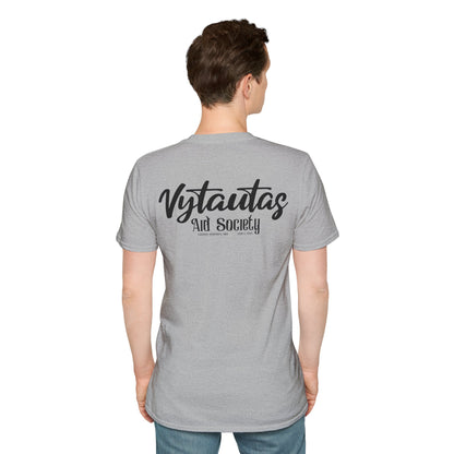 Vytautas Aid Society T-Shirt — Minimal Script Logo Tee