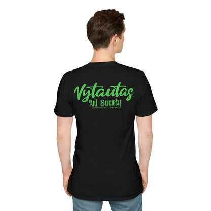 Vytautas Aid Society T-Shirt — Minimal Script Logo Tee