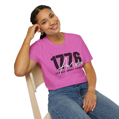 1776 America "It's All About Freedom" T-Shirt