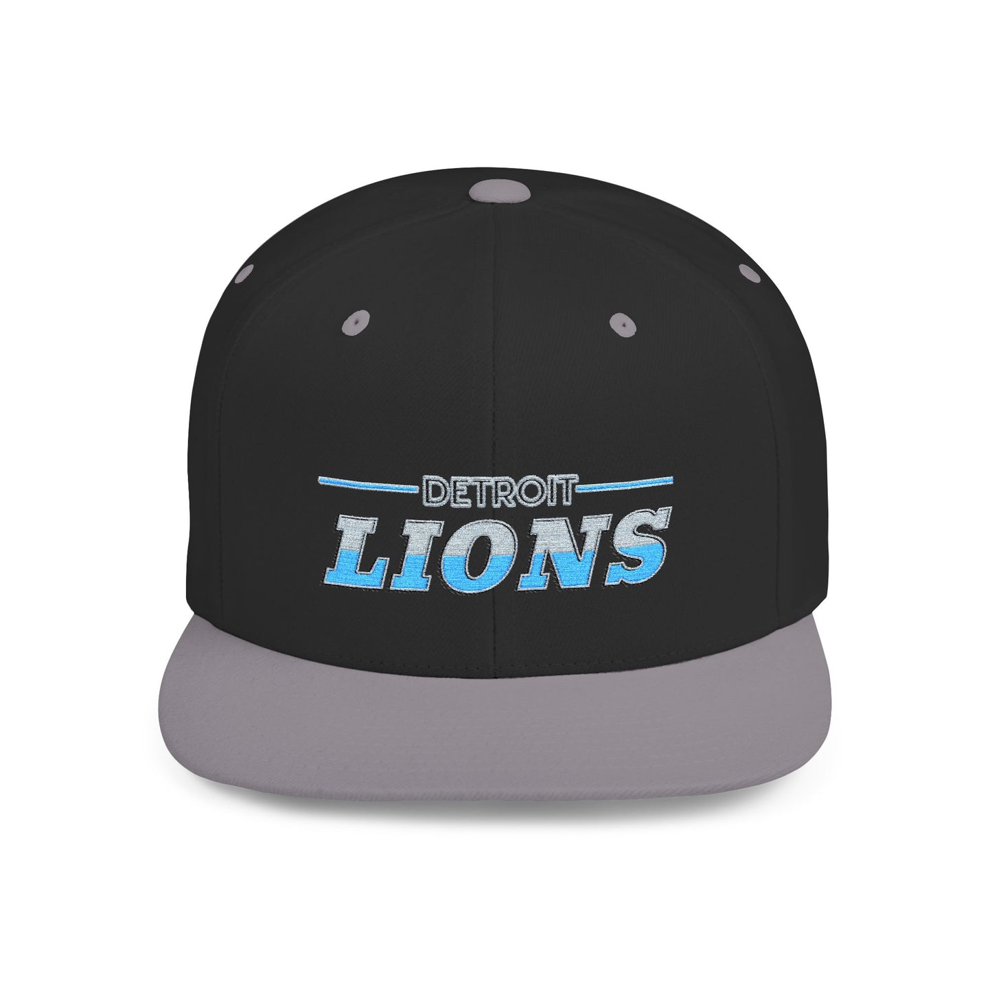 Detroit Lions Flat Bill Snapback Hat - Stylish Team Cap for Sports Fans, Perfect Gift for Game Day, Sports Events, and Tailgates