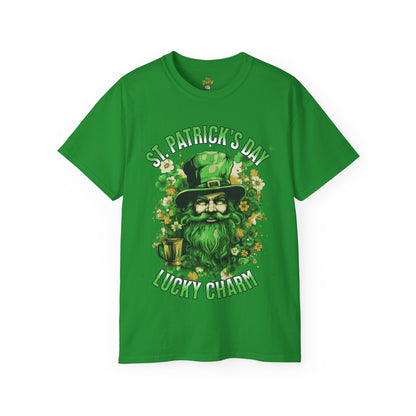 St. Patrick's Day Lucky Charm T-Shirt — Leprechaun Beer Mug Design