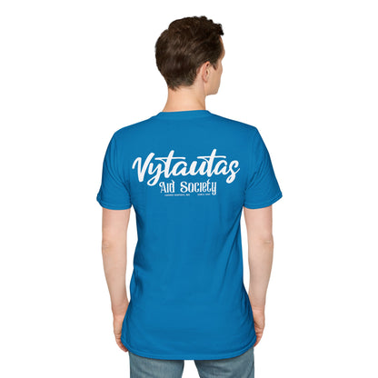 Vytautas Aid Society T-Shirt — Minimal Script Logo Tee