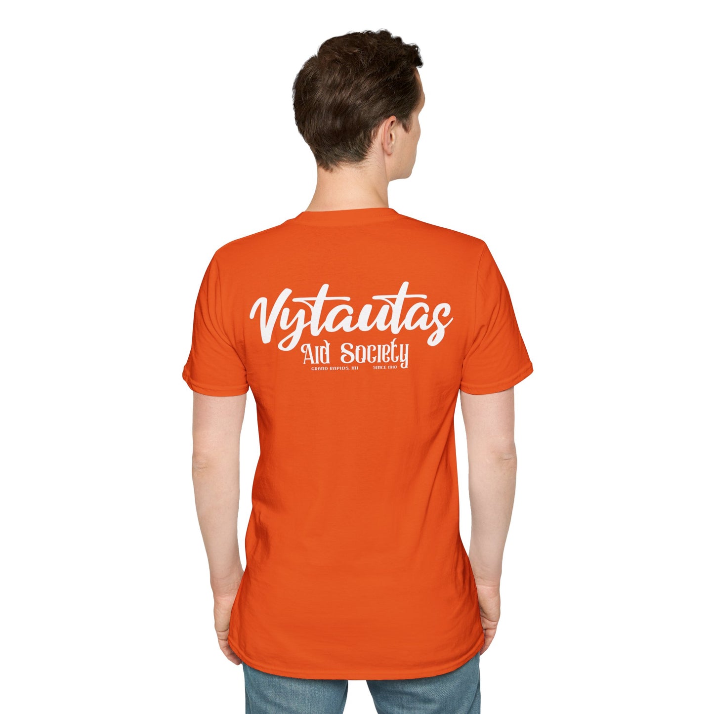 Vytautas Aid Society T-Shirt — Minimal Script Logo Tee